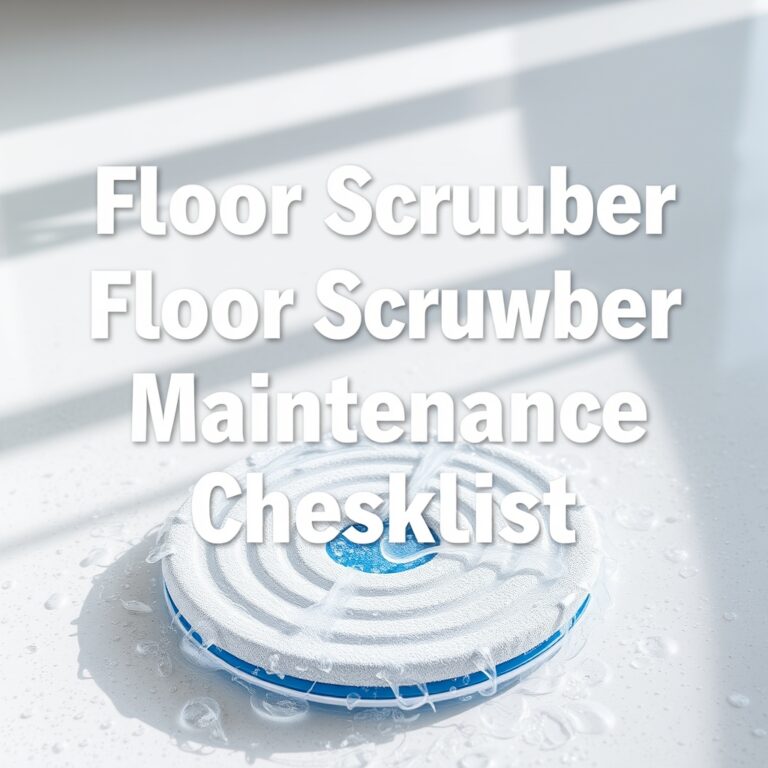 The Ultimate Floor Scrubber Maintenance Checklist: Daily, Weekly & Monthly Guide
